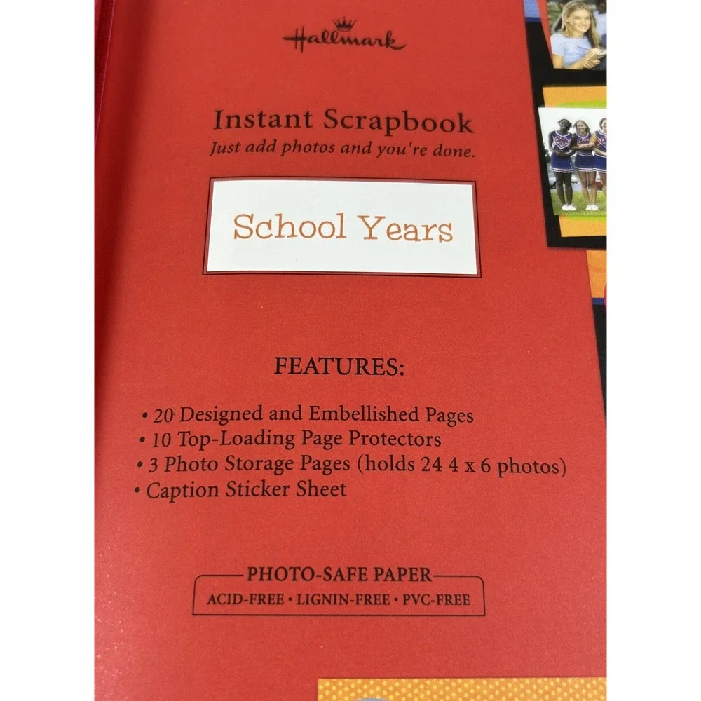 NIB Hallmark School Years (K-12) Instant Scrapbook 20 Designed Pages 12